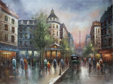 Paris Painting - st064B impressionism Paris scenes